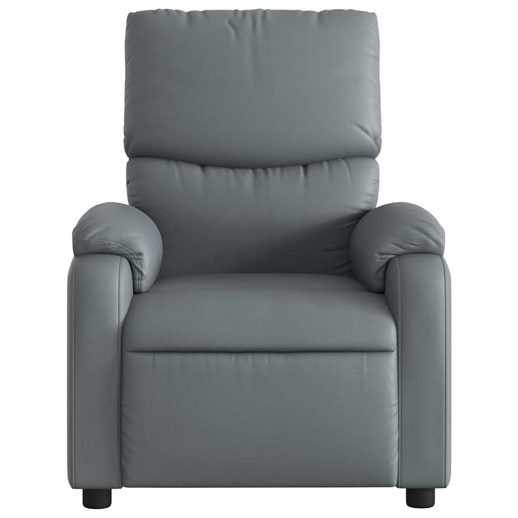 Verstelbare Massagestoel Kunstleer Grijs - 35% Korting!
