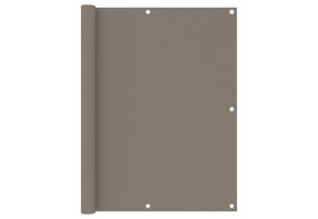 Balkonscherm 120x600cm Oxford Stof Taupe - 33% Korting