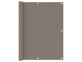 Balkonscherm 120x600cm Oxford Stof Taupe - 33% Korting