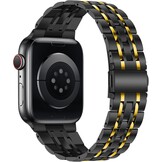 RVS Horlogeband Zwart-Goud voor Apple Watch - 76% Korting