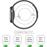 RVS Horlogeband Zwart-Goud voor Apple Watch - 76% Korting