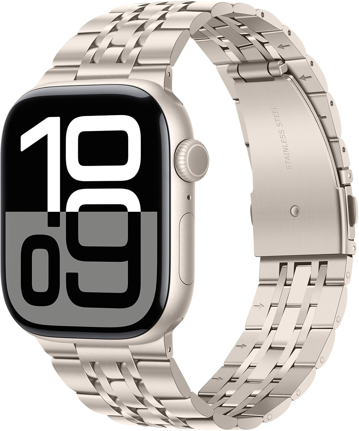 RVS Horlogeband Zwart-Goud voor Apple Watch - 76% Korting