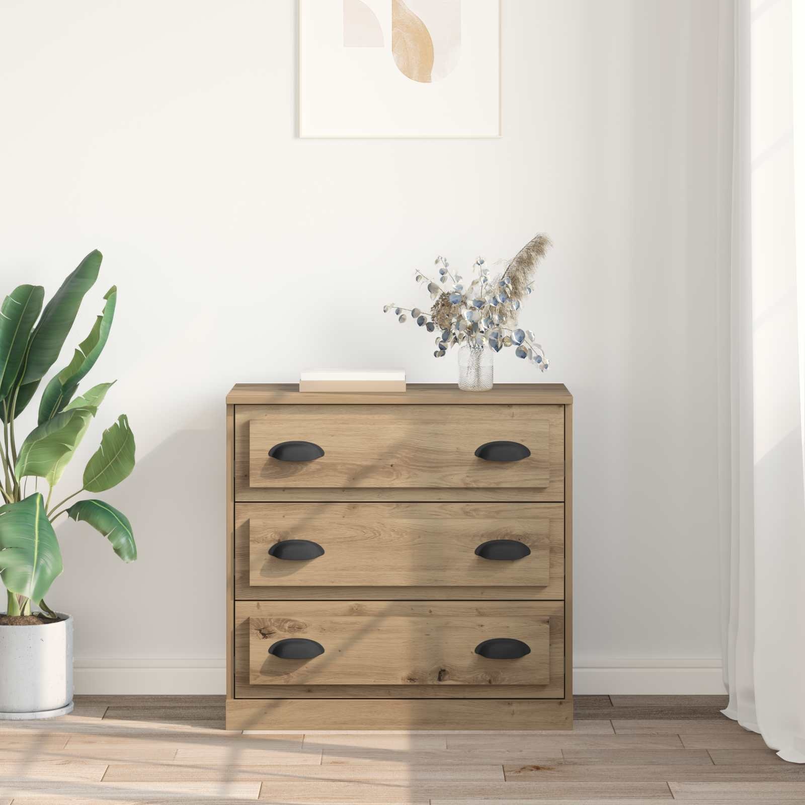 vidaXL Dressoir Artisan Eiken: 34% Korting - 70x35.5x67.5cm