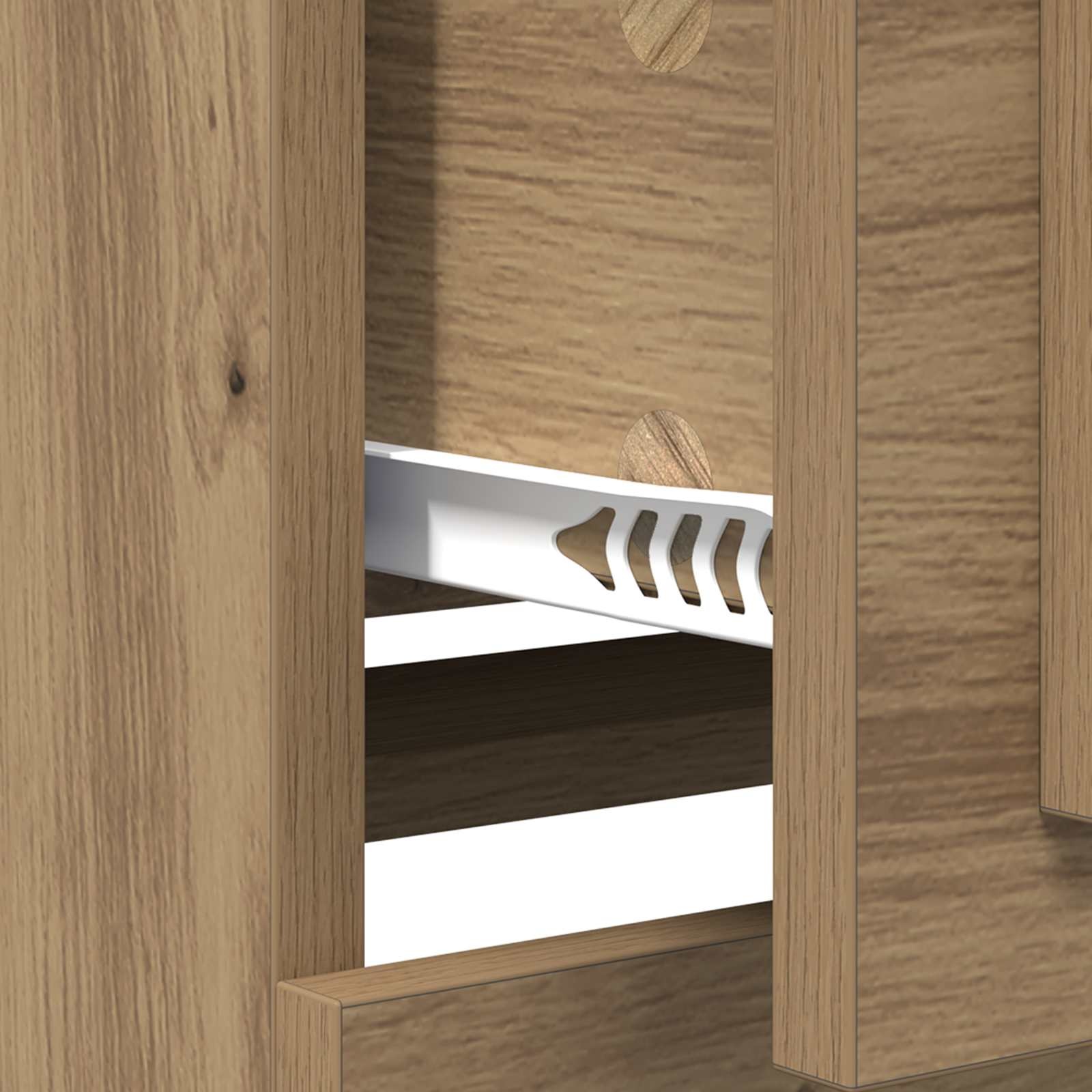 vidaXL Dressoir Artisan Eiken: 34% Korting - 70x35.5x67.5cm