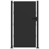 Zwarte Gepoedercoate Stalen Tuinpoort 110x205 cm - 35% Korting