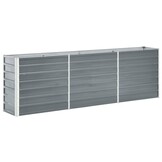 Verhoogde Plantenbak 240x40x77 cm Staal Grijs - 34% Korting