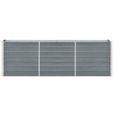 Verhoogde Plantenbak 240x40x77 cm Staal Grijs - 34% Korting
