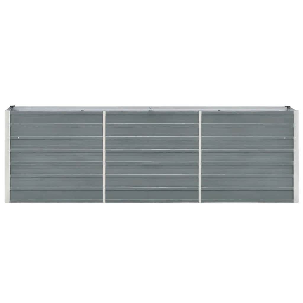 Verhoogde Plantenbak 240x40x77 cm Staal Grijs - 34% Korting
