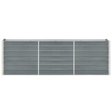Verhoogde Plantenbak 240x40x77 cm Staal Grijs - 34% Korting