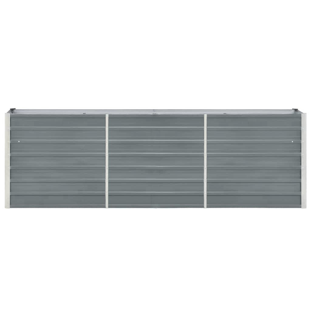 Verhoogde Plantenbak 240x40x77 cm Staal Grijs - 34% Korting