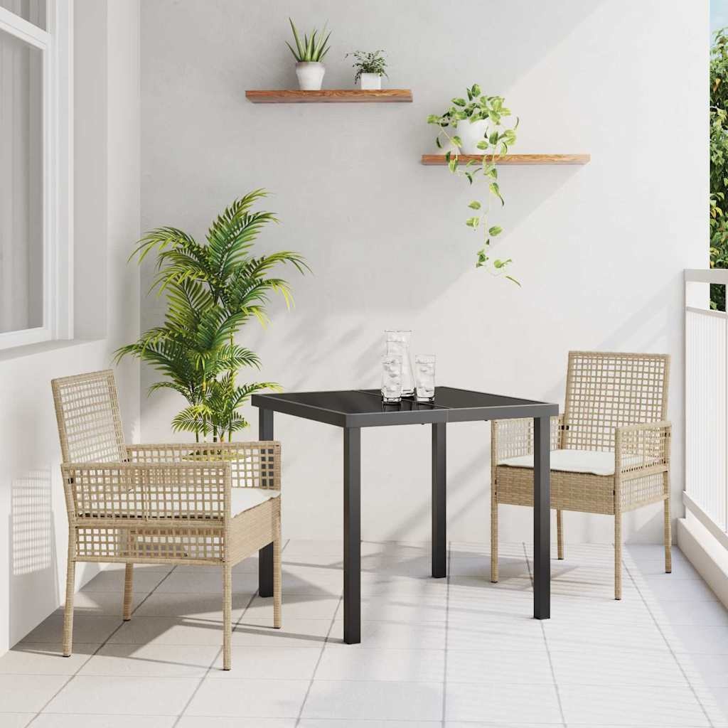 VidaXL Tuinstoel Beige Poly Rattan (2 st.) - 34% Korting