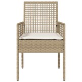 VidaXL Tuinstoel Beige Poly Rattan (2 st.) - 34% Korting