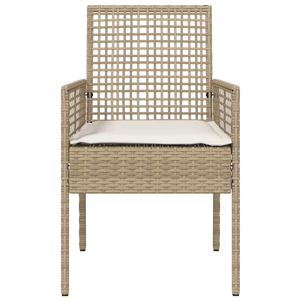 VidaXL Tuinstoel Beige Poly Rattan (2 st.) - 34% Korting