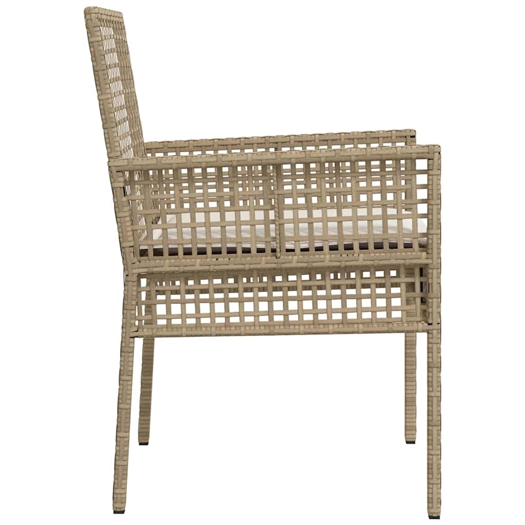 VidaXL Tuinstoel Beige Poly Rattan (2 st.) - 34% Korting