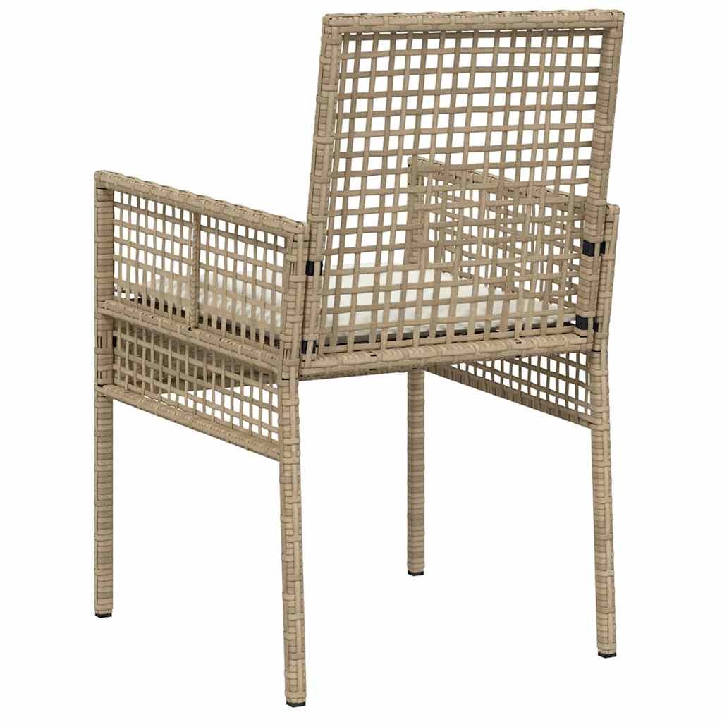 VidaXL Tuinstoel Beige Poly Rattan (2 st.) - 34% Korting