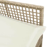 VidaXL Tuinstoel Beige Poly Rattan (2 st.) - 34% Korting