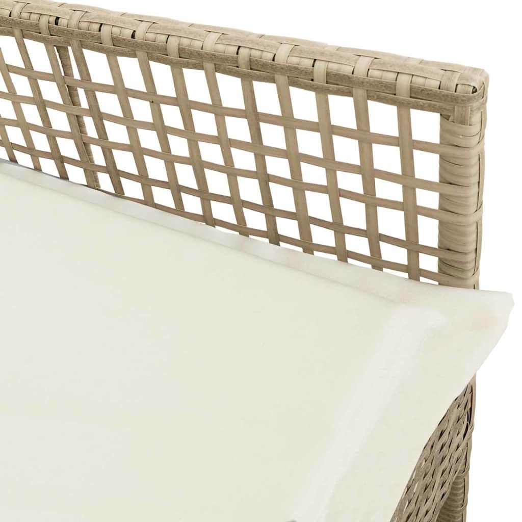 VidaXL Tuinstoel Beige Poly Rattan (2 st.) - 34% Korting
