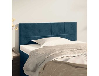 Donkerblauw Hoofdbord 90x5x78/88 cm - 77% Korting