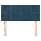Donkerblauw Hoofdbord 90x5x78/88 cm - 77% Korting
