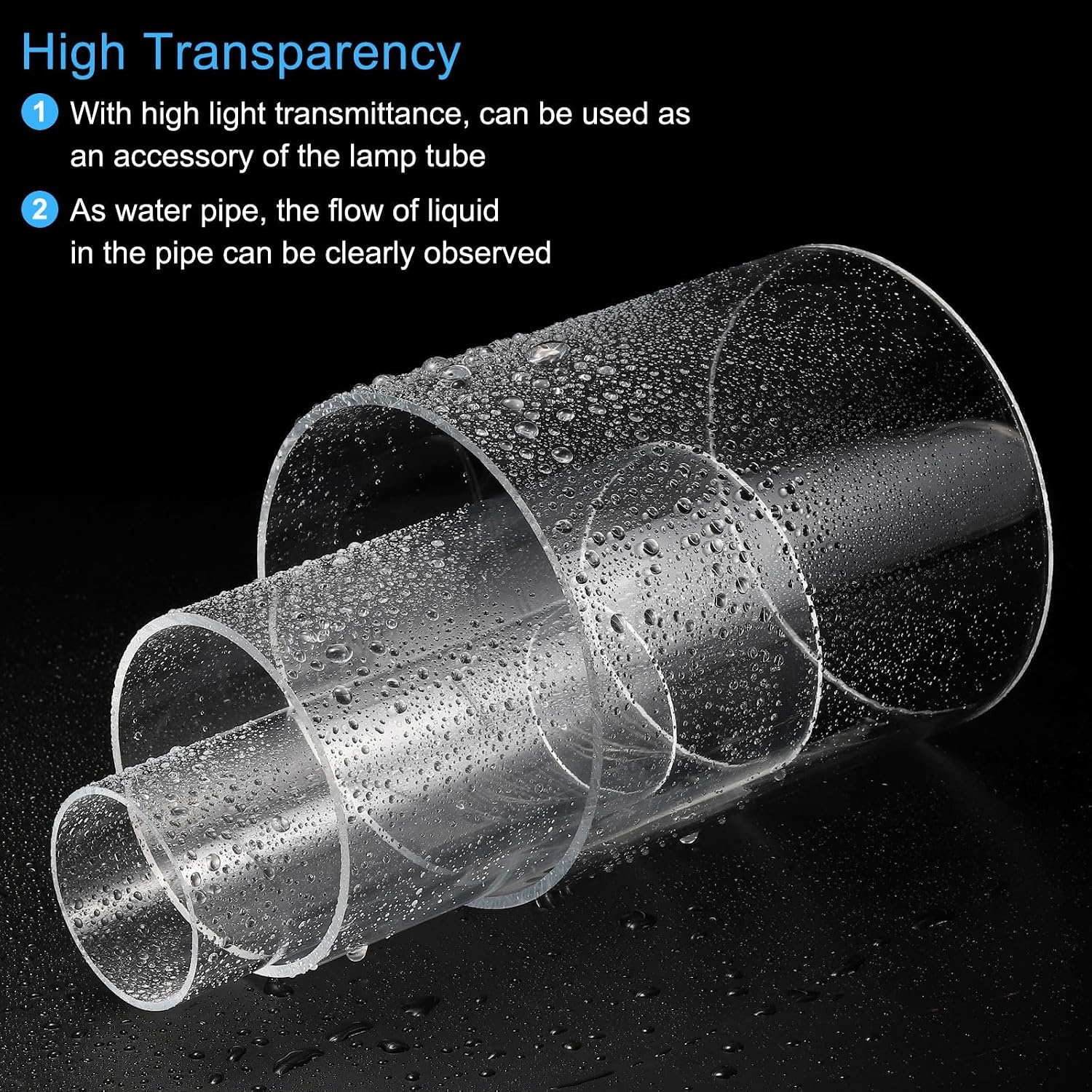 Transparante Acryl Buis Rond - 56mm ID x 60mm OD x 15.2cm - 73% Korting!