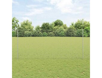 vidaXL Ingegrapte Hekpalen - 11 stuks - Zilver - 180 cm - Gepoedercoat Staal (34% Korting)