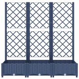 Plantenbak met latwerk 120x40x121,5 cm Donkergrijs - 34% Korting