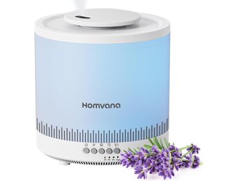 Luchtbevochtiger 1.8L Koele Nevel met Nachtlampje & Diffuser - 35% Korting!