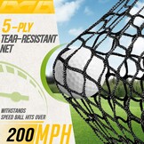 Golf Oefennet 3x2.1m - Geschikt voor Golf, Voetbal & Honkbal | 54% Korting