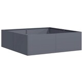 Plantenbak van Staal 100x100x30 cm Antraciet - 34% Korting!
