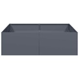 Plantenbak van Staal 100x100x30 cm Antraciet - 34% Korting!