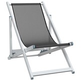 2x Inklapbare Strandstoelen Grijs - Aluminium/Textileen (54% Korting)