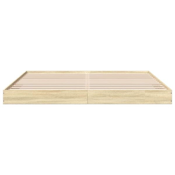 Eikenkleurig Bedframe 180x200 cm - 35% Korting