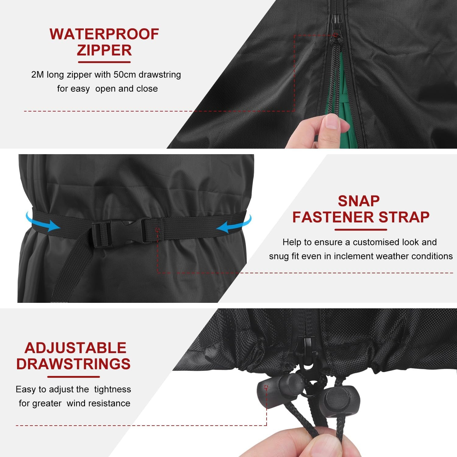 Waterdichte Parasolhoes 240x58cm - 32% Korting