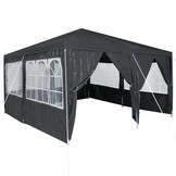 Partytent Antraciet 400x400cm met 8 zijwanden - 35% Korting