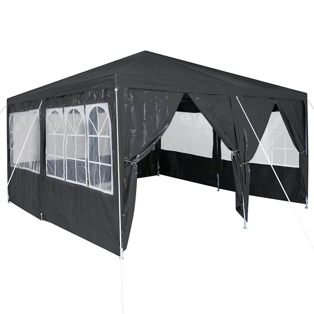 Partytent Antraciet 400x400cm met 8 zijwanden - 35% Korting
