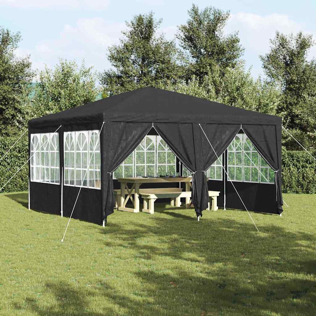 Partytent Antraciet 400x400cm met 8 zijwanden - 35% Korting