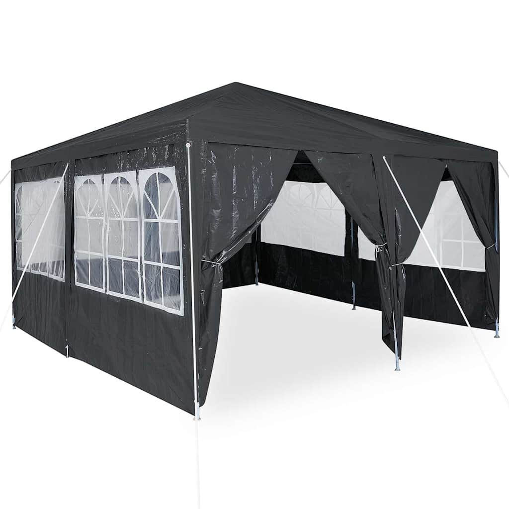 Partytent Antraciet 400x400cm met 8 zijwanden - 35% Korting