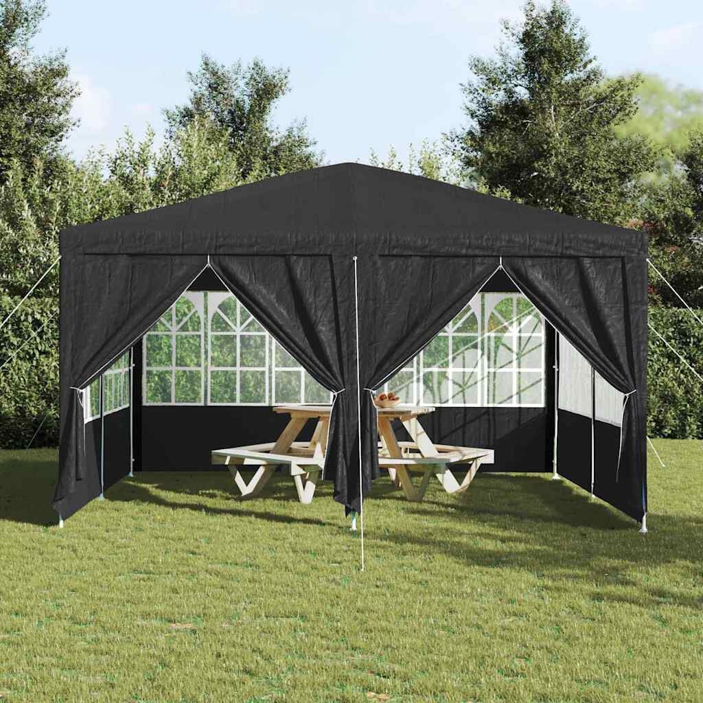 Partytent Antraciet 400x400cm met 8 zijwanden - 35% Korting