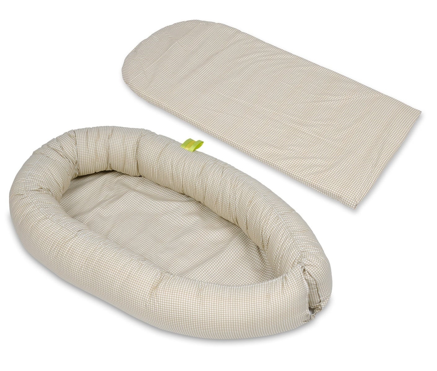 Babynestje Beige Geruit Katoen 59% Korting (0-8 mnd)