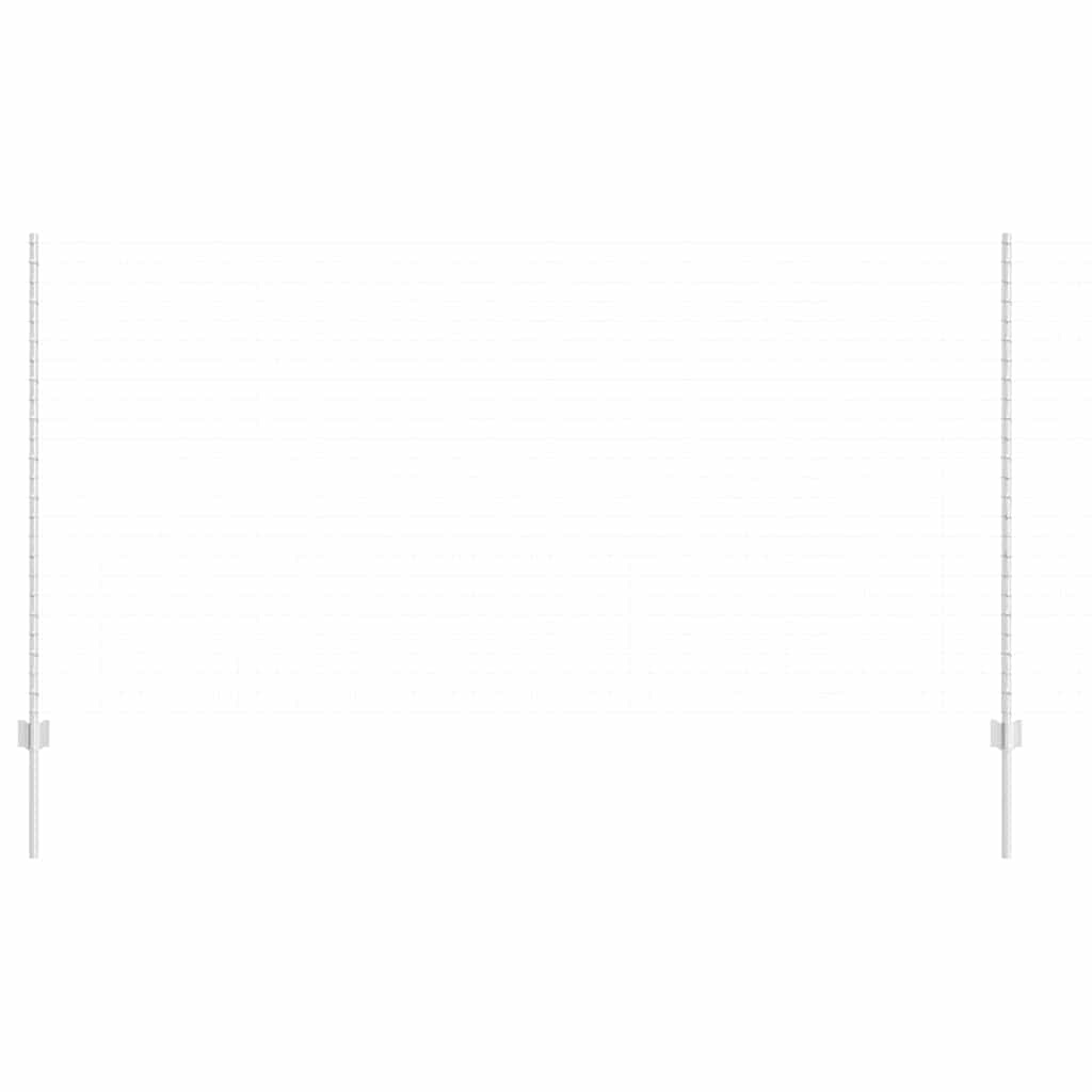 vidaXL Hekpalen 11 Stuks 180 cm Zilver - Gepoedercoat Staal - 34% Korting!