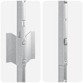 vidaXL Hekpalen 11 Stuks 180 cm Zilver - Gepoedercoat Staal - 34% Korting!
