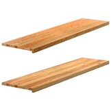 2x Massief Eikenhouten Vensterbank 160x40 cm - Lichtbruin - 35% Korting