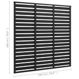 Zwart Schuttingpaneel 180x180 cm HKC - 35% Korting!