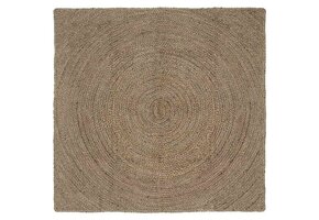 Grijs Jute Vloerkleed 120x120 cm - 34% Korting