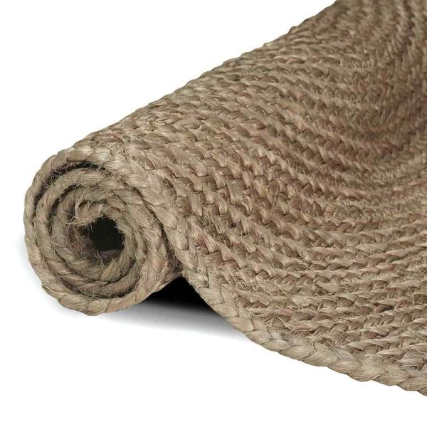 Grijs Jute Vloerkleed 120x120 cm - 34% Korting