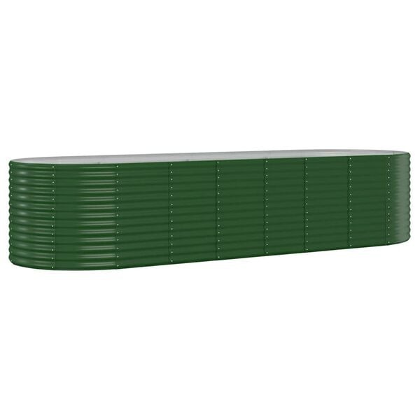 Plantenbak Gegalvaniseerd Staal Groen 322x100x68 cm - 35% Korting