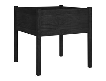 Plantenbak Grenenhout Zwart 70x70x70 cm - 53% Korting