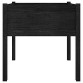 Plantenbak Grenenhout Zwart 70x70x70 cm - 53% Korting