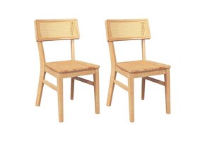 Eetkamerstoelen Massief Hout (2 stuks) - 35% Korting