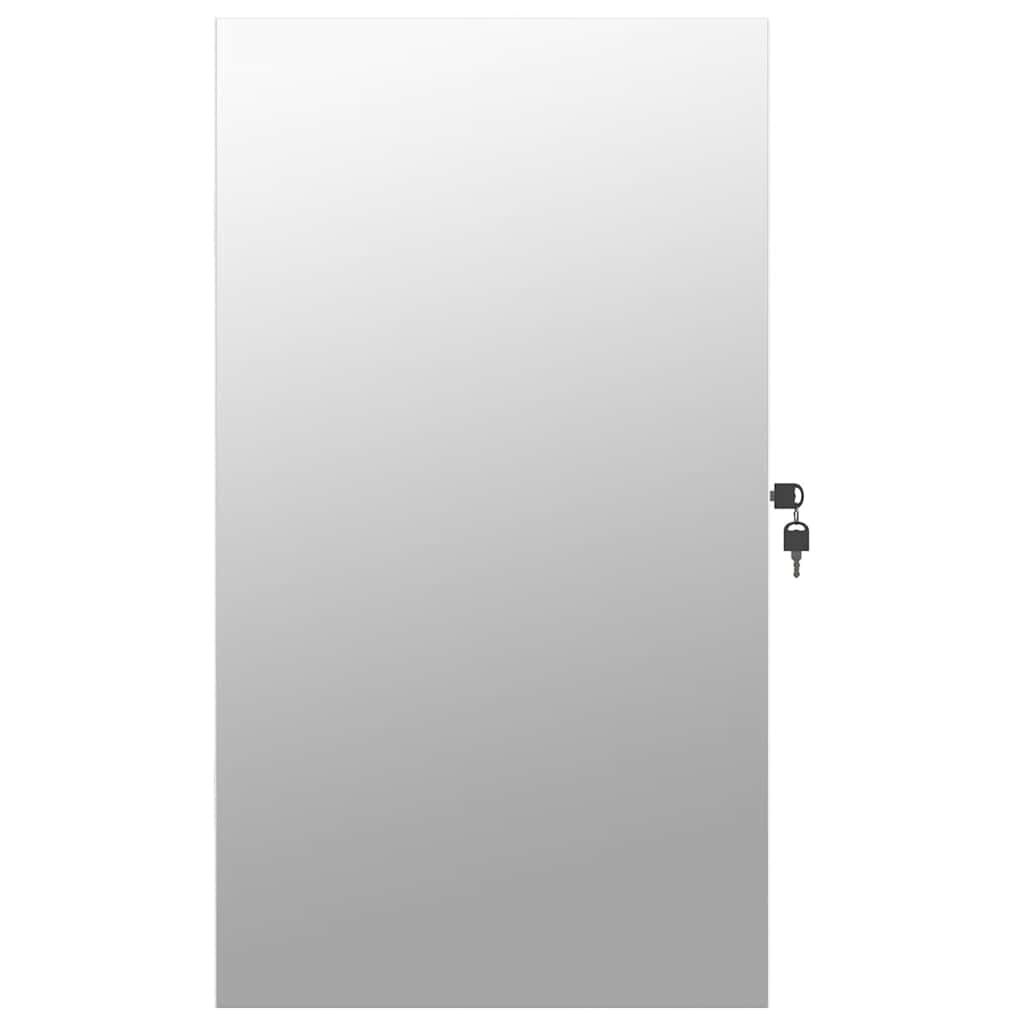 Sieradenkast met Spiegel & LED - Wandmontage Wit - 29% Korting